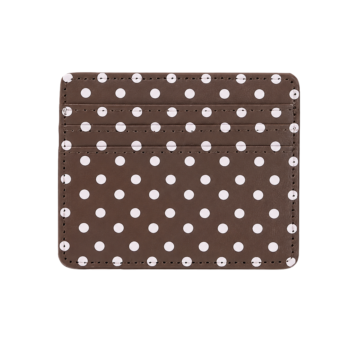 Brown Dots card holder
