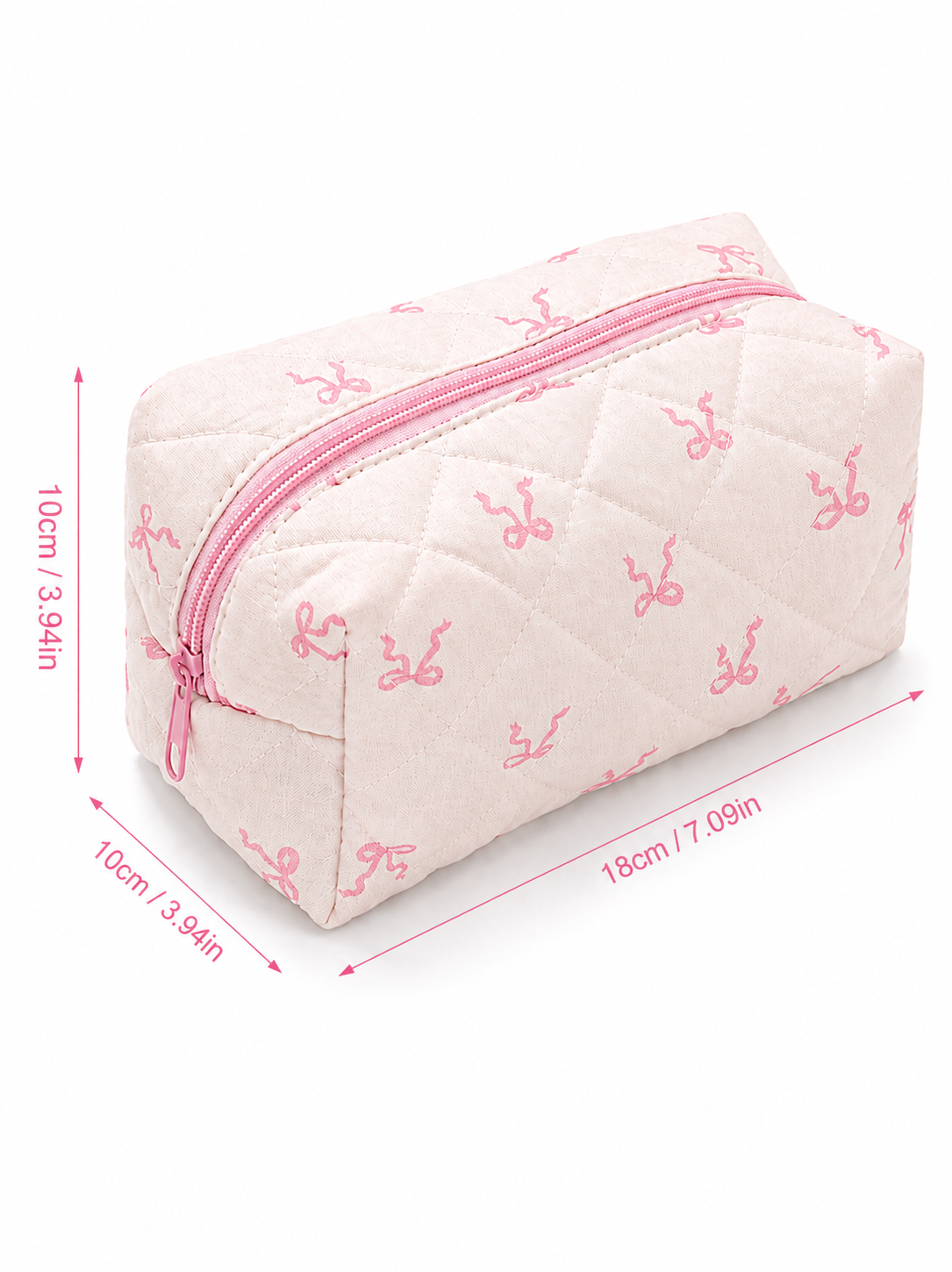Blush Bow pouch