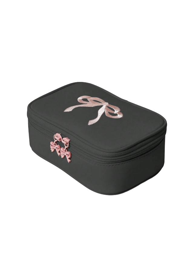 Black bow pouch