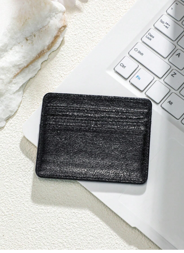 Black glazed cardholder