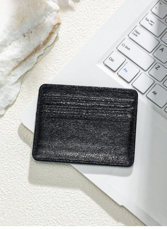 Black glazed cardholder
