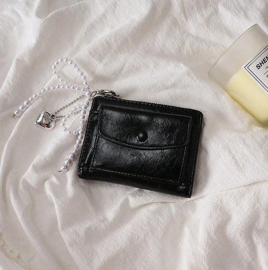 Black leather wallet