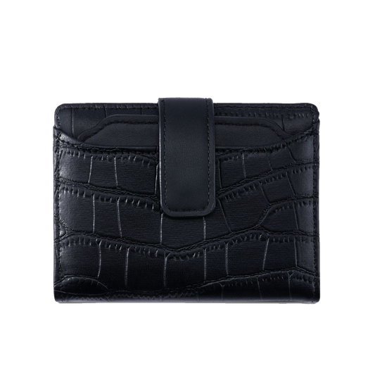 Black textured wallet