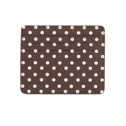 Brown Dots card holder