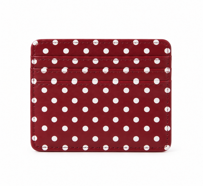 polka dots card holder