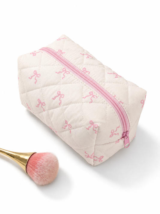 Blush Bow pouch