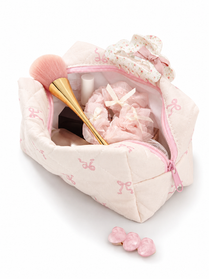 Blush Bow pouch
