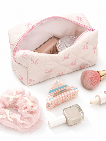 Blush Bow pouch