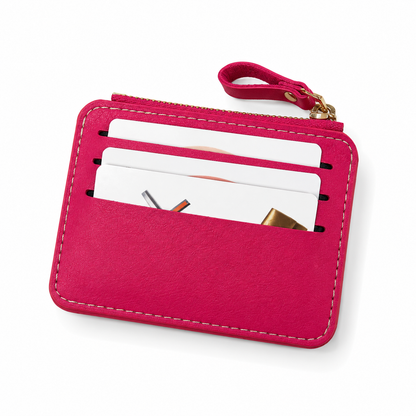 Blush pocket card holder