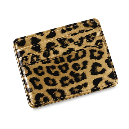 Leopard card holder