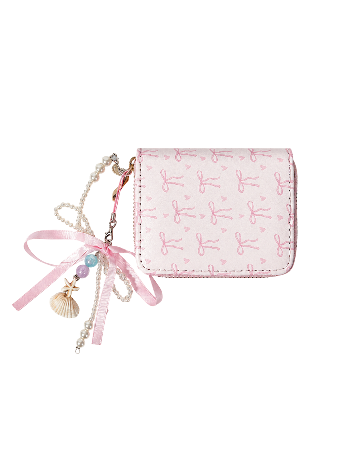 Pink bow wallet