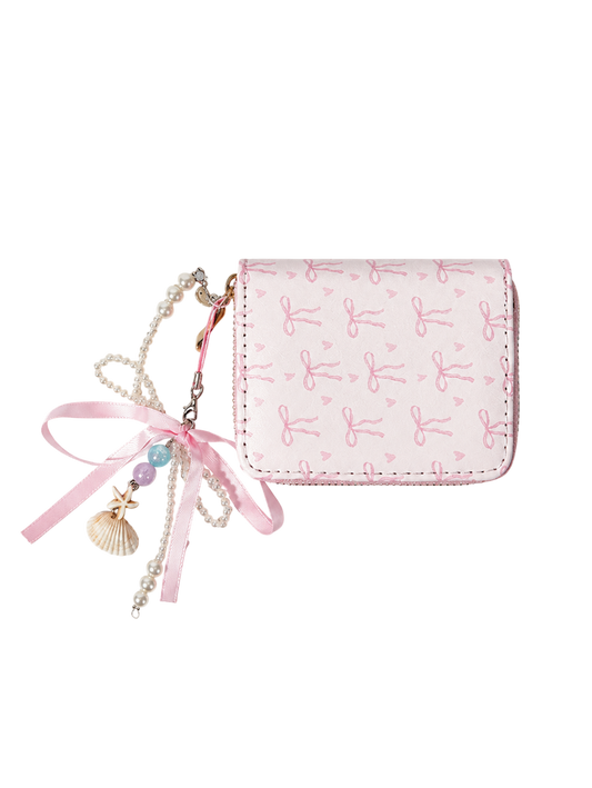 Pink bow wallet