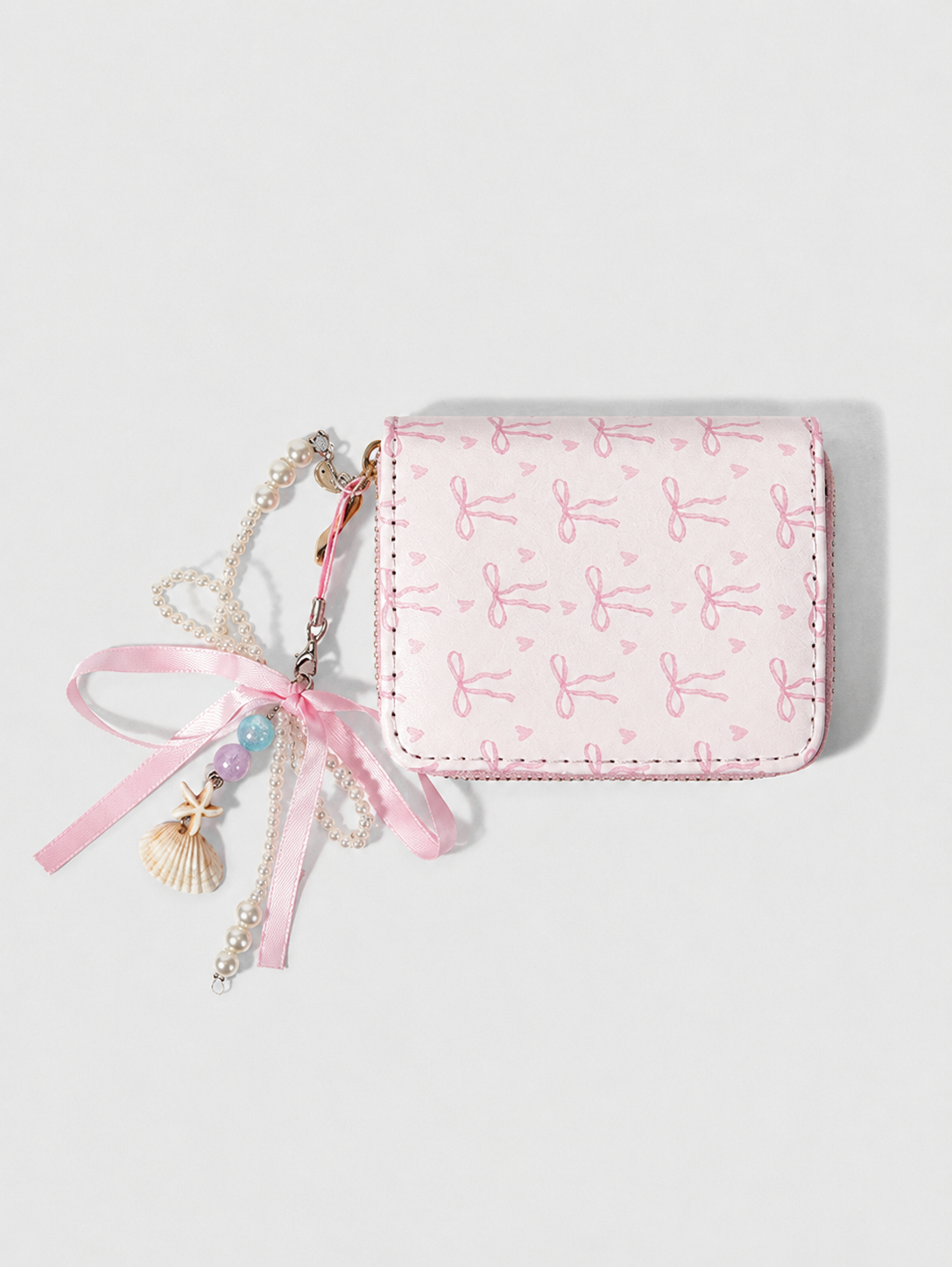 Pink bow wallet