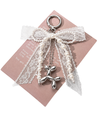 white bow chain