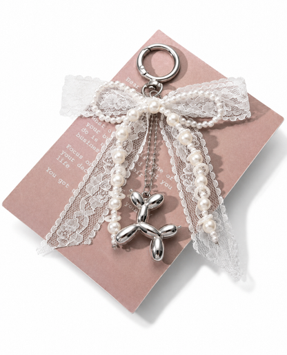 white bow chain