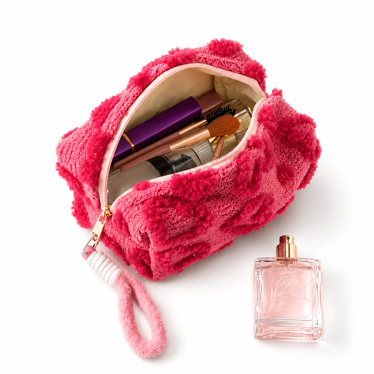 Pink heart pouch