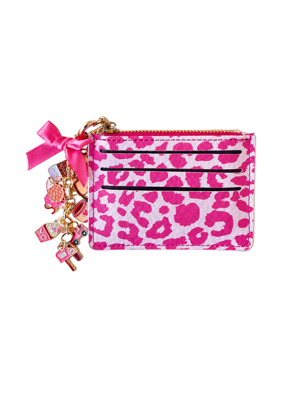 Hot Pink Leopard card holder