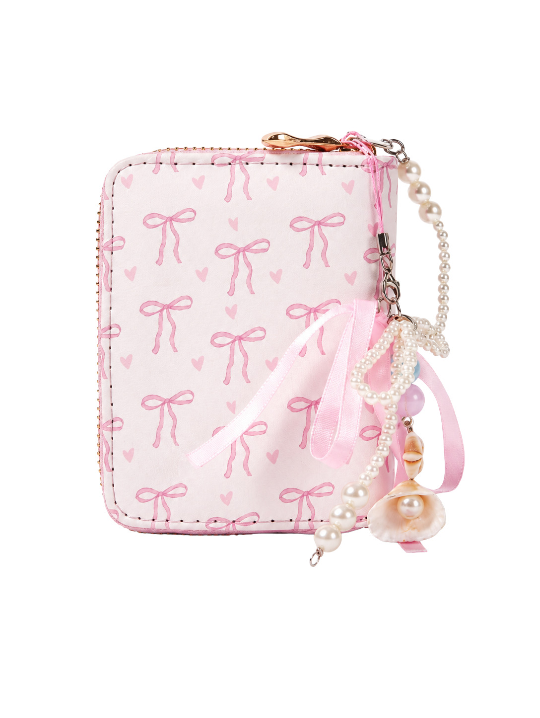 Pink bow wallet