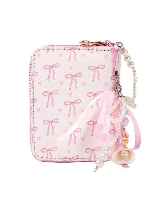 Pink bow wallet