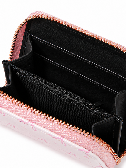 Pink bow wallet 1