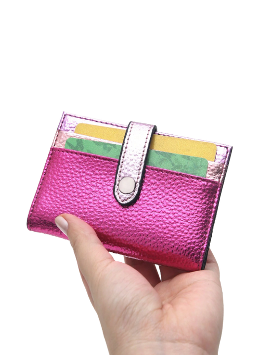 Pink glaze card holder