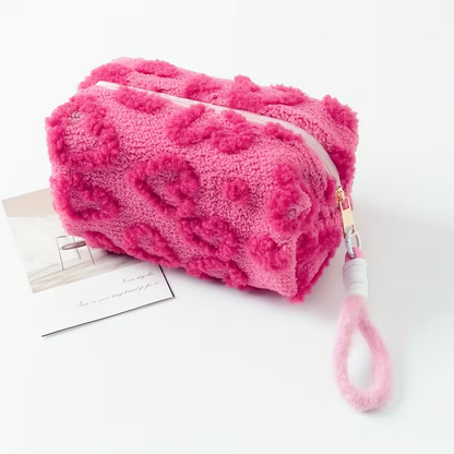 Pink heart pouch