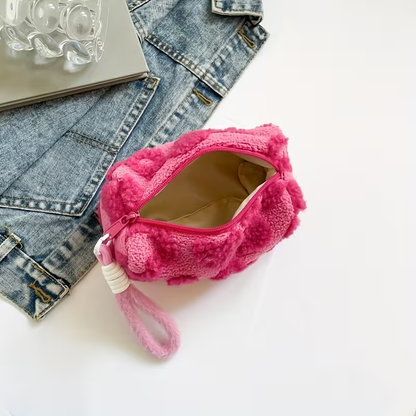 Pink heart pouch