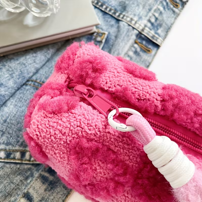 Pink heart pouch