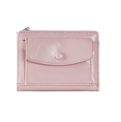Pink leather wallet