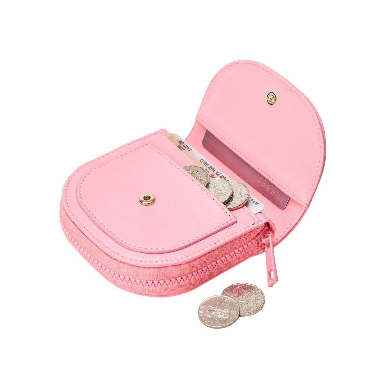 Pink mini wallet