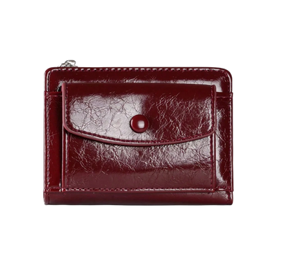 Red leather wallet