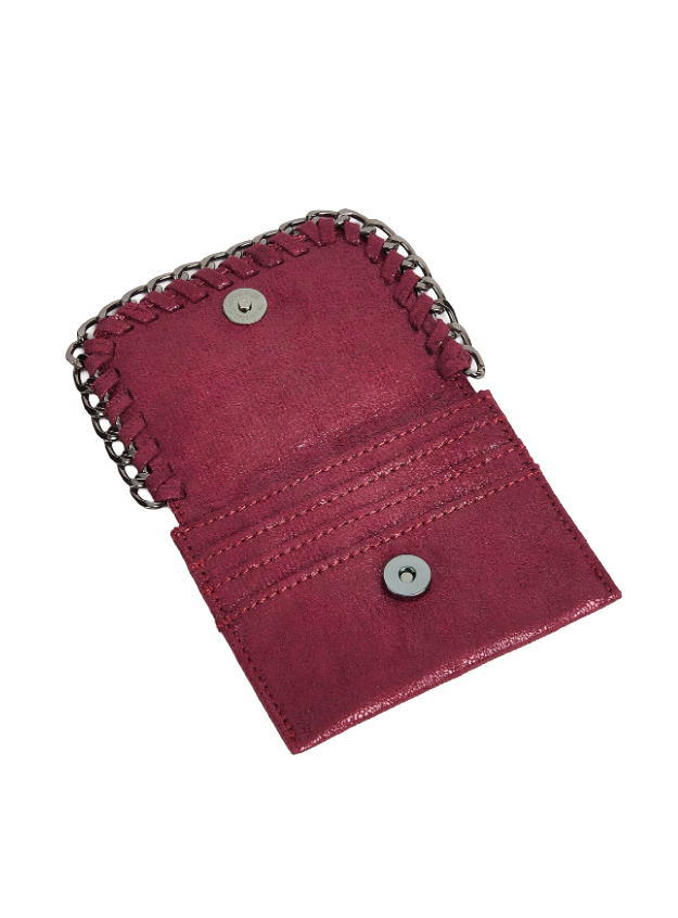 Red stella card holder