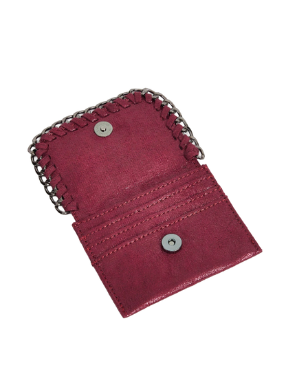 Red stella card holder
