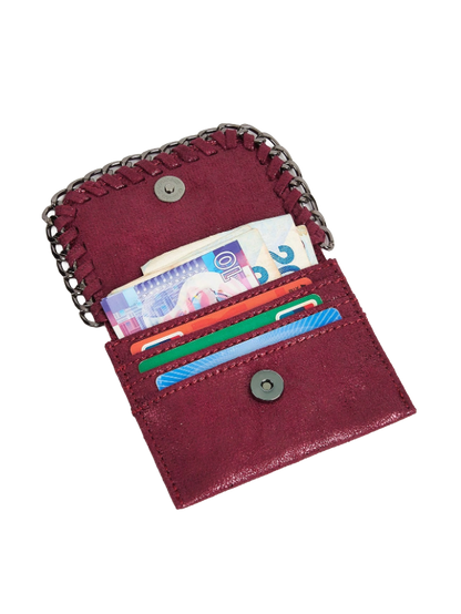 Red stella card holder