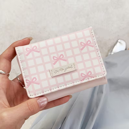 Cute girl bow wallet