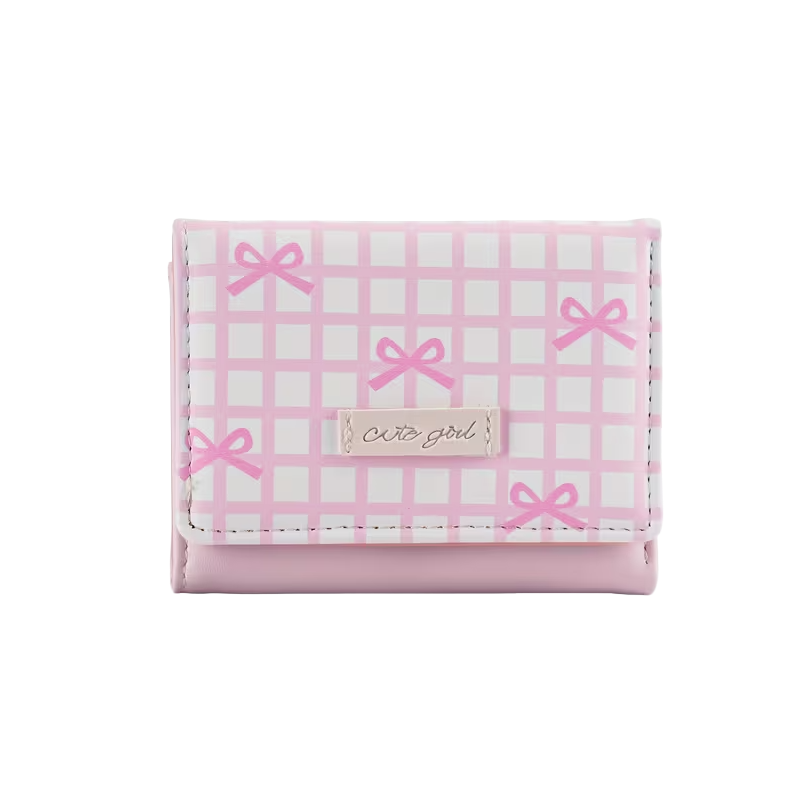 Cute girl bow wallet