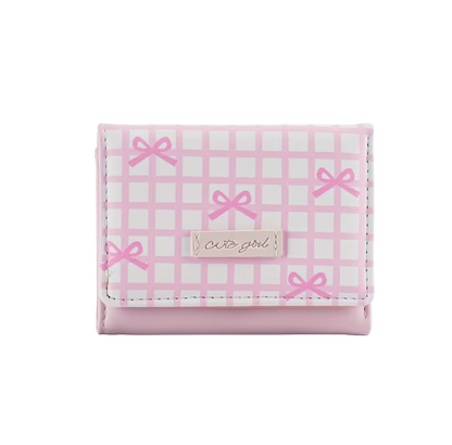 Cute girl bow wallet