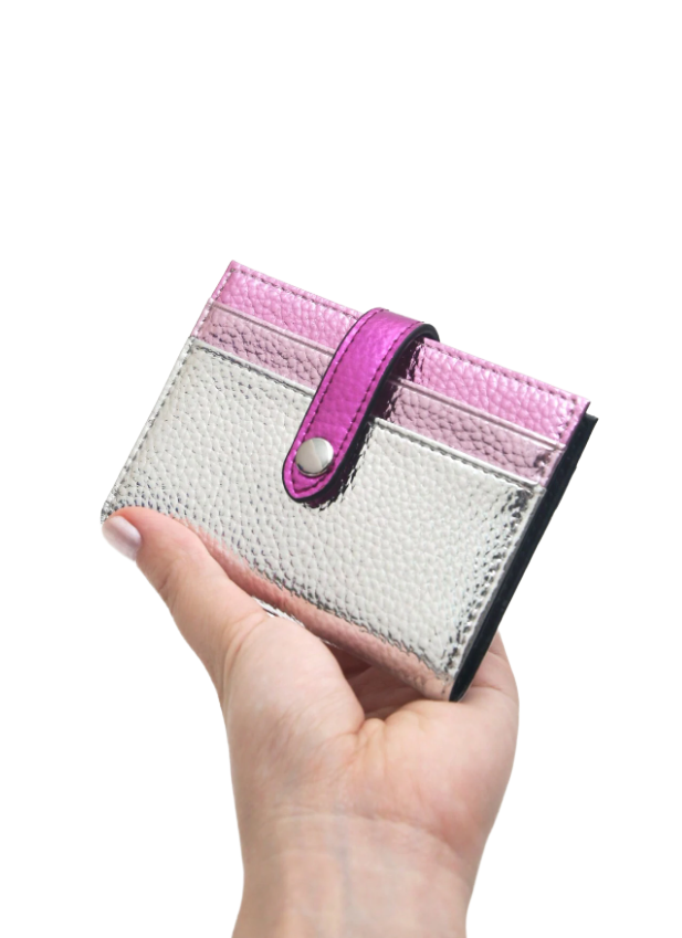 Silver glaze card holder