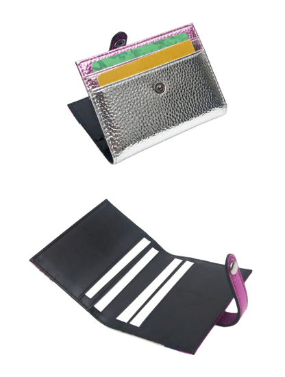 Silver glaze card holder