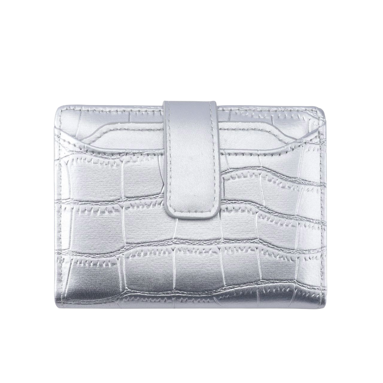 Silver textured wallet