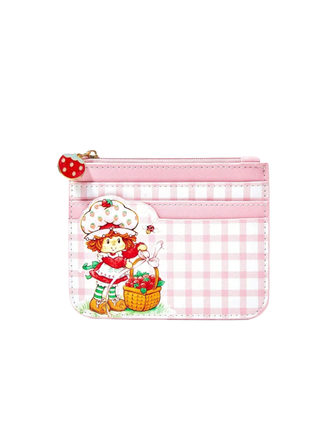 White strawberry card holder