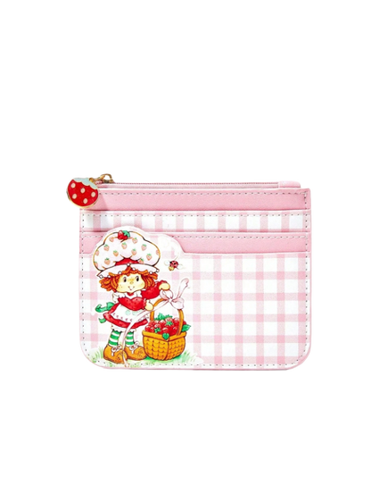 White strawberry card holder