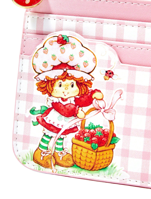 White strawberry card holder