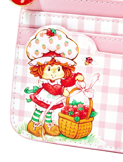 White strawberry card holder