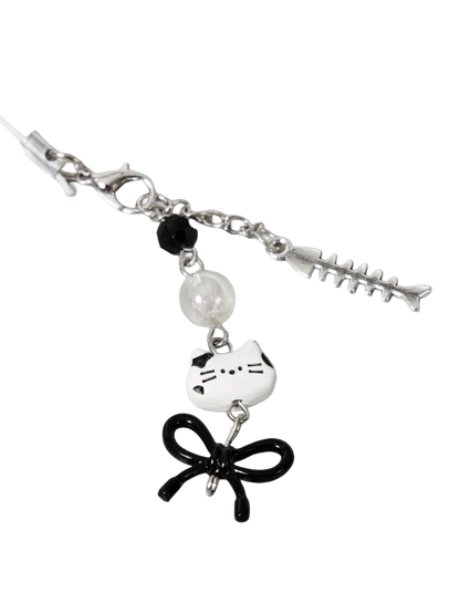 black cat design and keychain